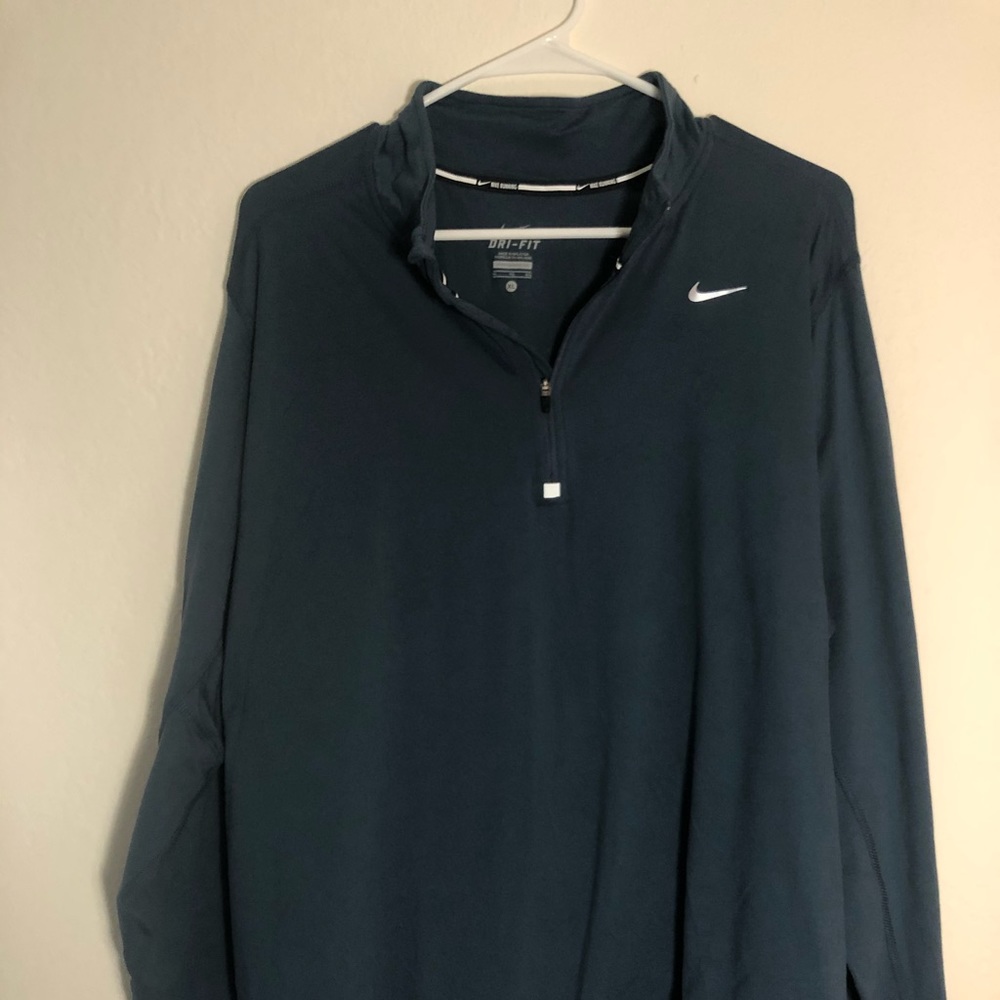 Nike Running Top Men's 1/2-Zip Long Sleeve Blue
